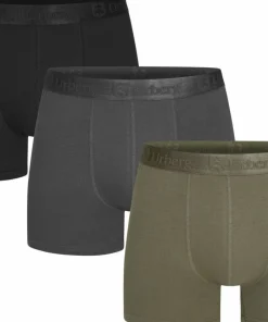 Urberg Men's Isane 3-pack Bamboo Boxers Grey/Black/Green New