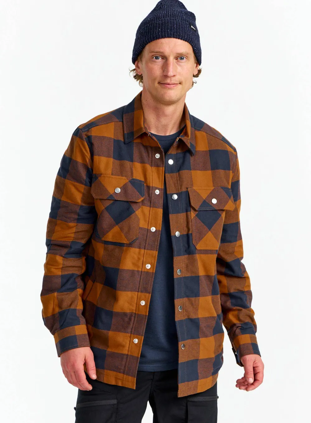 Hot Men's Padded Flannel Shirt Herrtröjor & Skjortor