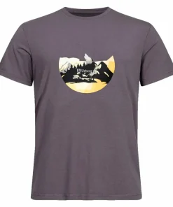Urberg Men's Printed Tree Tee Plum Kitten/Mountain Sale