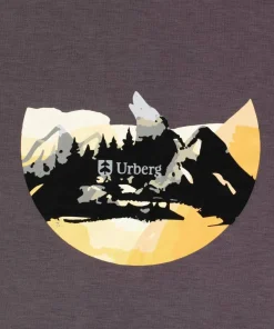 Urberg Men's Printed Tree Tee Plum Kitten/Mountain Sale