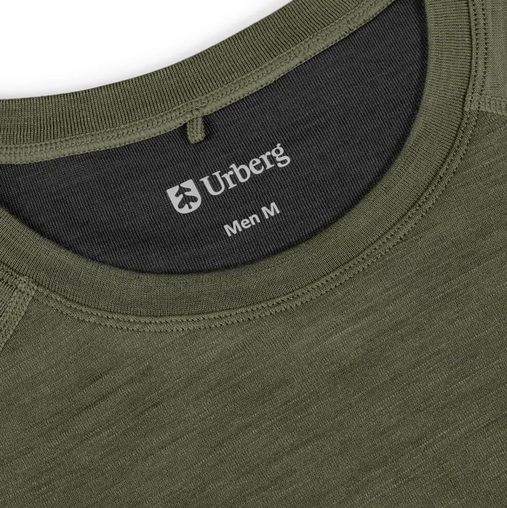 Urberg Men's Selje Merino-Bamboo Top Deep Lichen Green Clearance