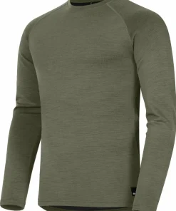 Urberg Men's Selje Merino-Bamboo Top Deep Lichen Green Clearance