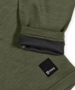 Urberg Men's Selje Merino-Bamboo Top Deep Lichen Green Clearance