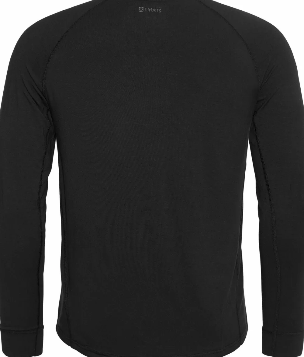 Urberg Men's Solid Tree Base Layer Top Black Beauty Hot