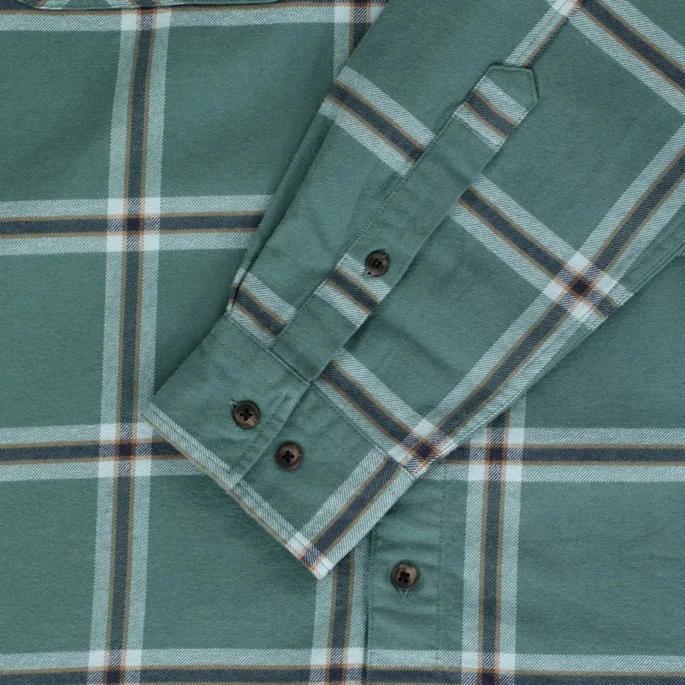 Urberg Men's Two Pocket Flanell Shirt Silver Pine/ Blue Nights