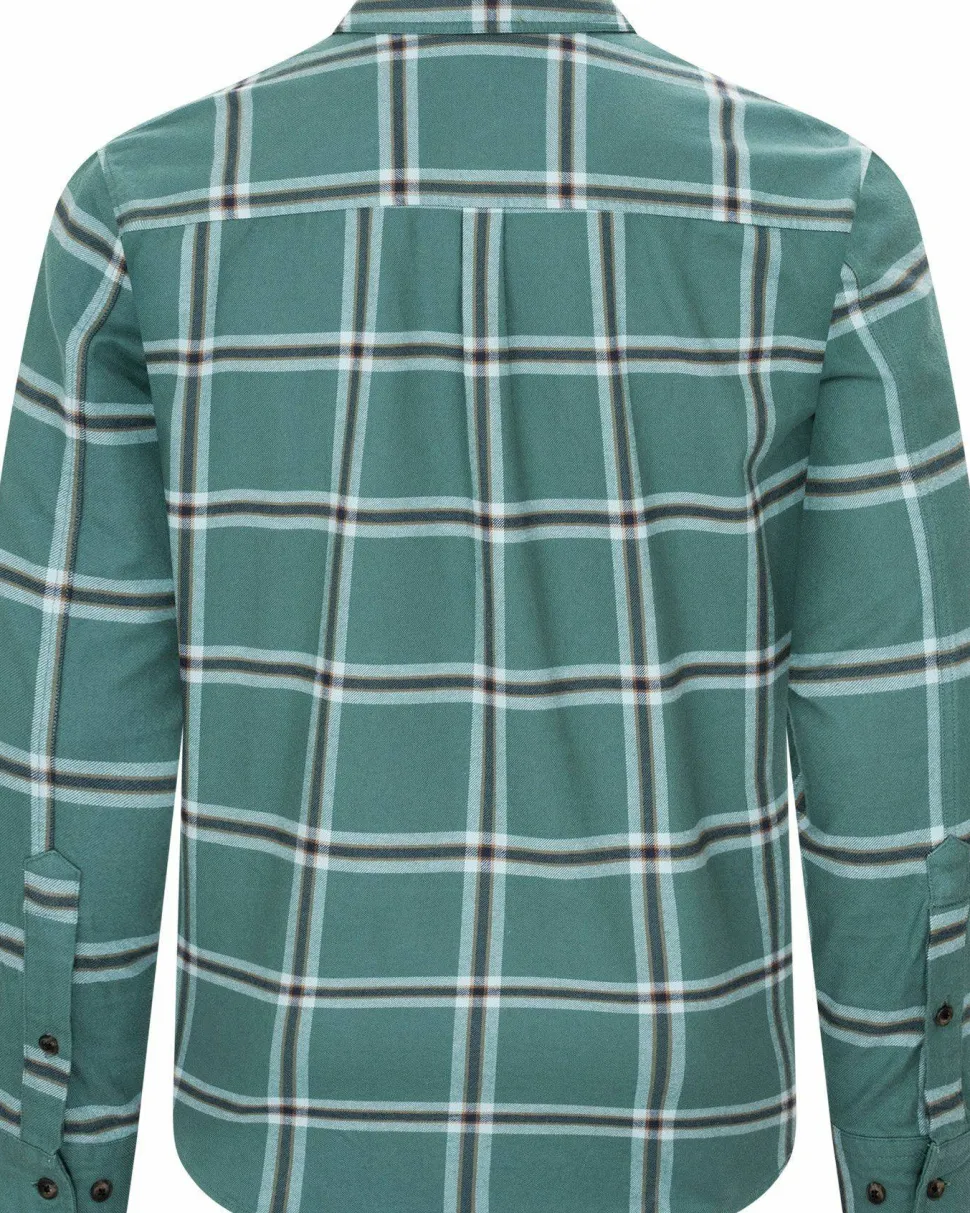 Urberg Men's Two Pocket Flanell Shirt Silver Pine/ Blue Nights