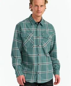 Urberg Men's Two Pocket Flanell Shirt Blue Nights/Deep Lichen Green Sale