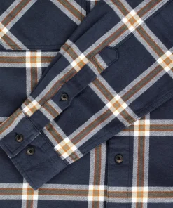 Urberg Men's Two Pocket Flanell Shirt Blue Nights/Deep Lichen Green Sale