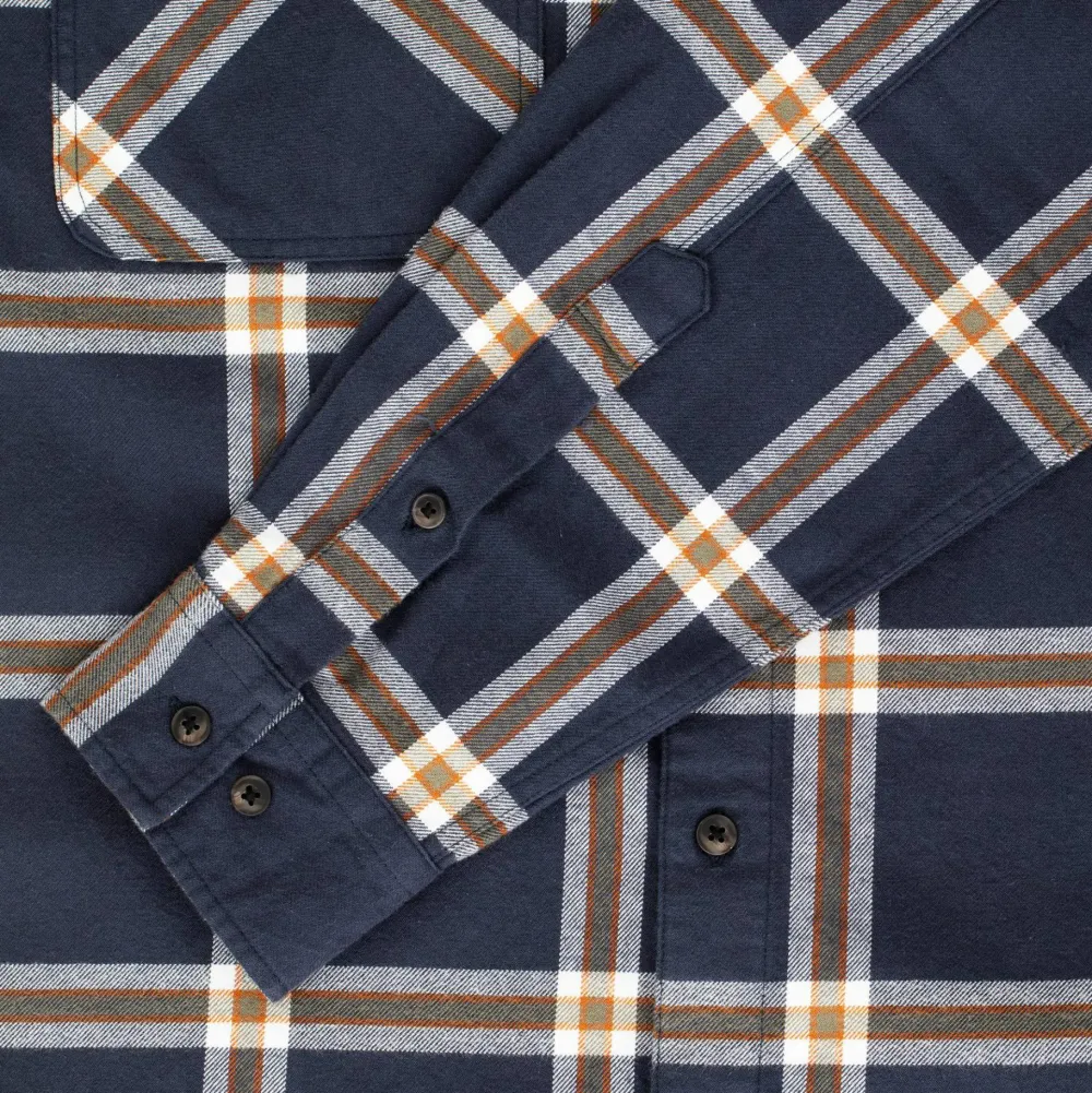 Urberg Men's Two Pocket Flanell Shirt Blue Nights/Deep Lichen Green Sale