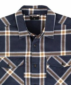 Urberg Men's Two Pocket Flanell Shirt Blue Nights/Deep Lichen Green Sale