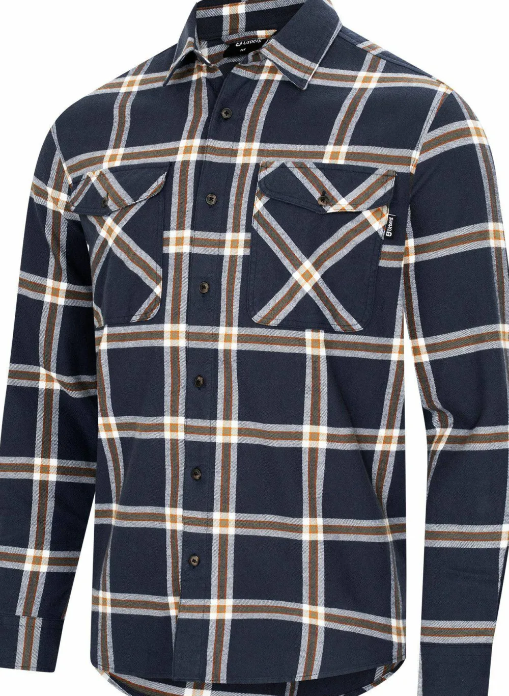 Urberg Men's Two Pocket Flanell Shirt Blue Nights/Deep Lichen Green Sale