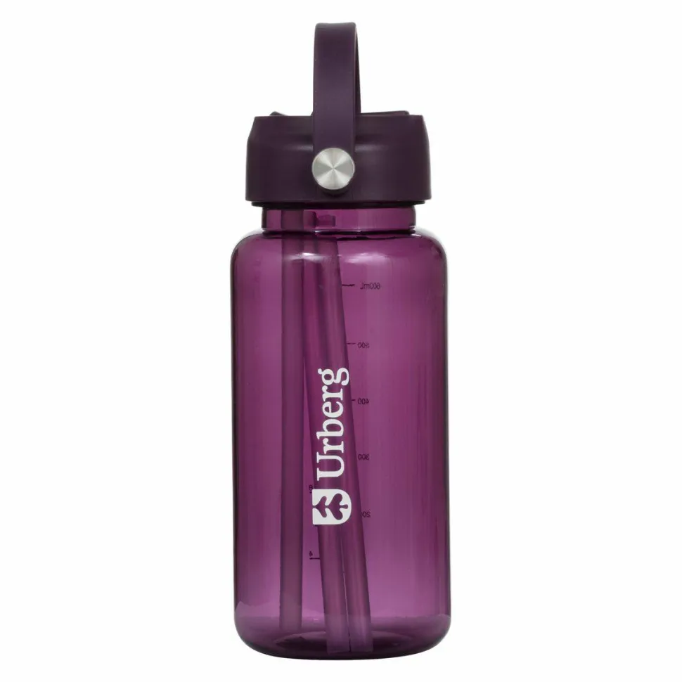 Urberg Tritan Flip Straw 600ml Dark Purple