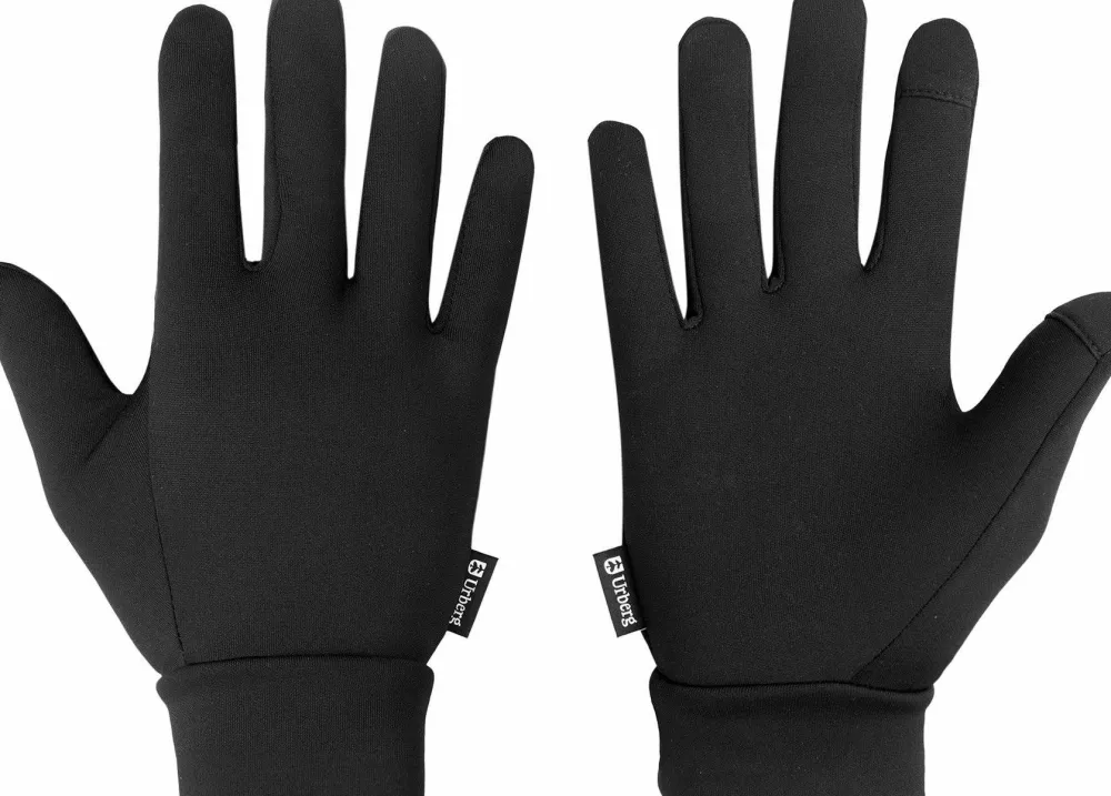 Urberg Unisex Tech Fleece Gloves Black Beauty Hot
