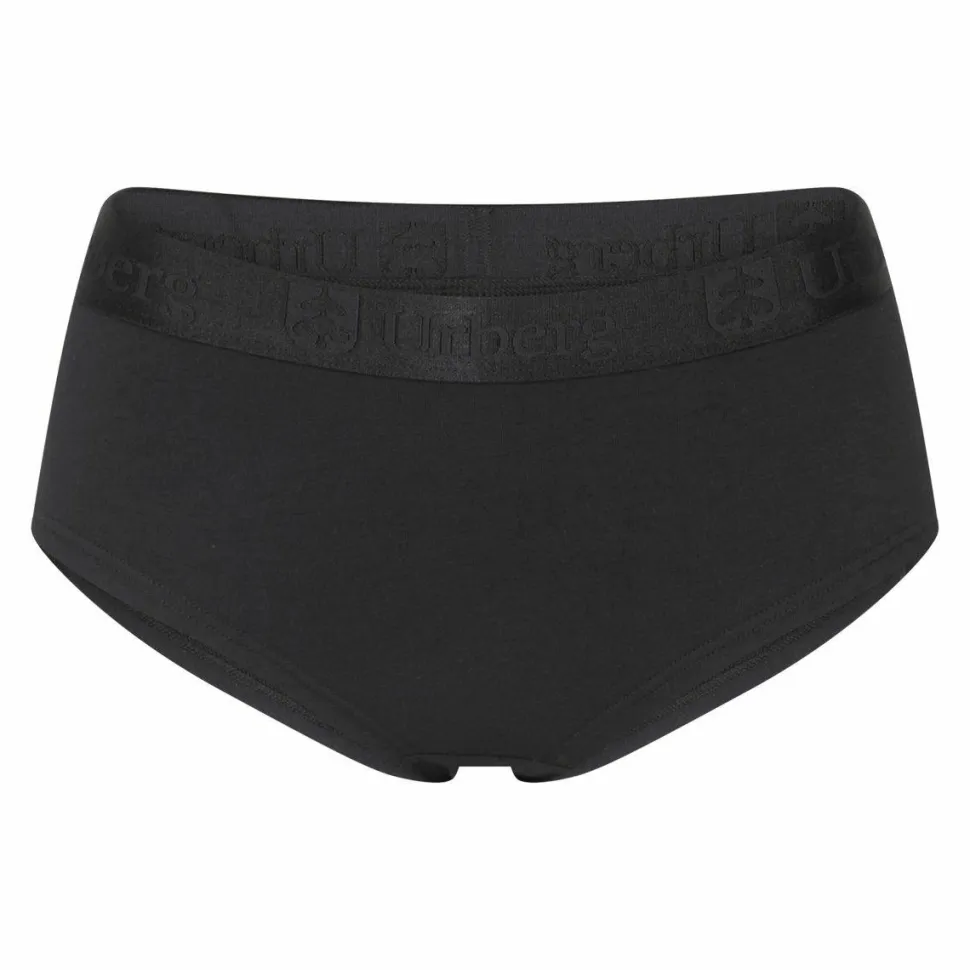 Urberg Women's Bamboo Hipsters 3-Pack Black Beauty+bright White+grape