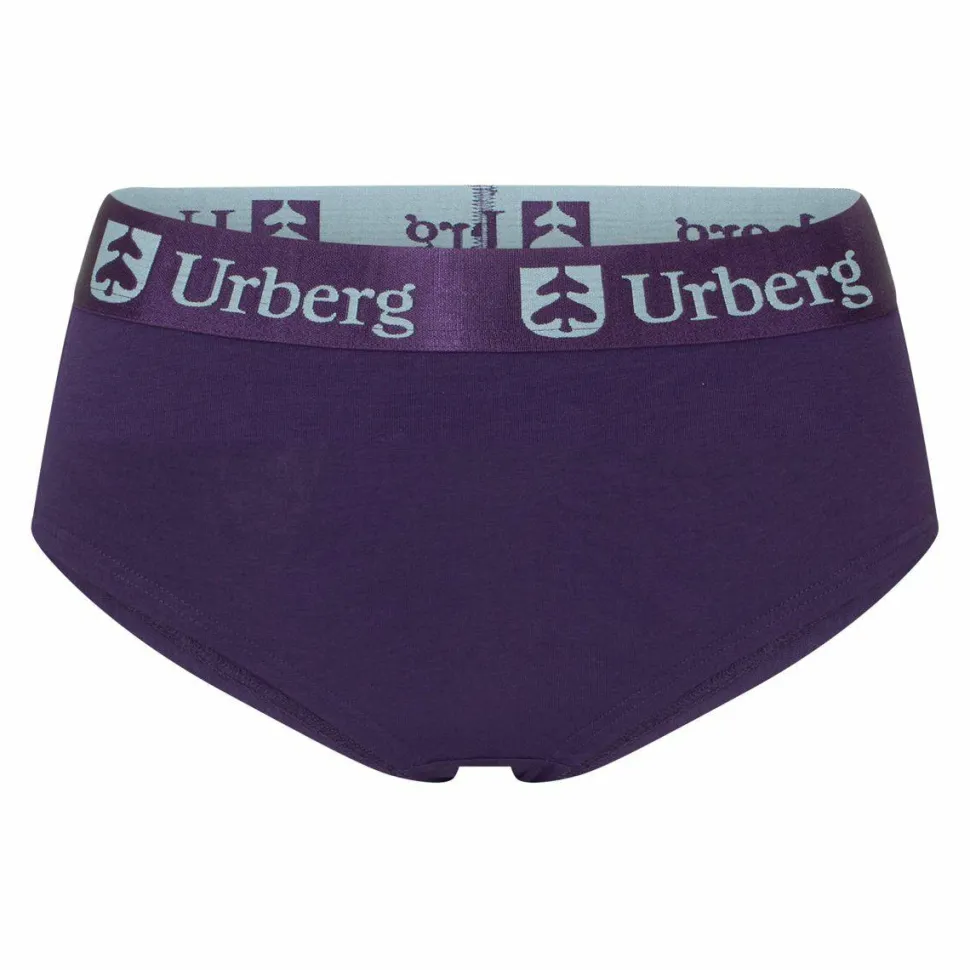Urberg Women's Bamboo Hipsters 3-Pack Black Beauty+bright White+grape