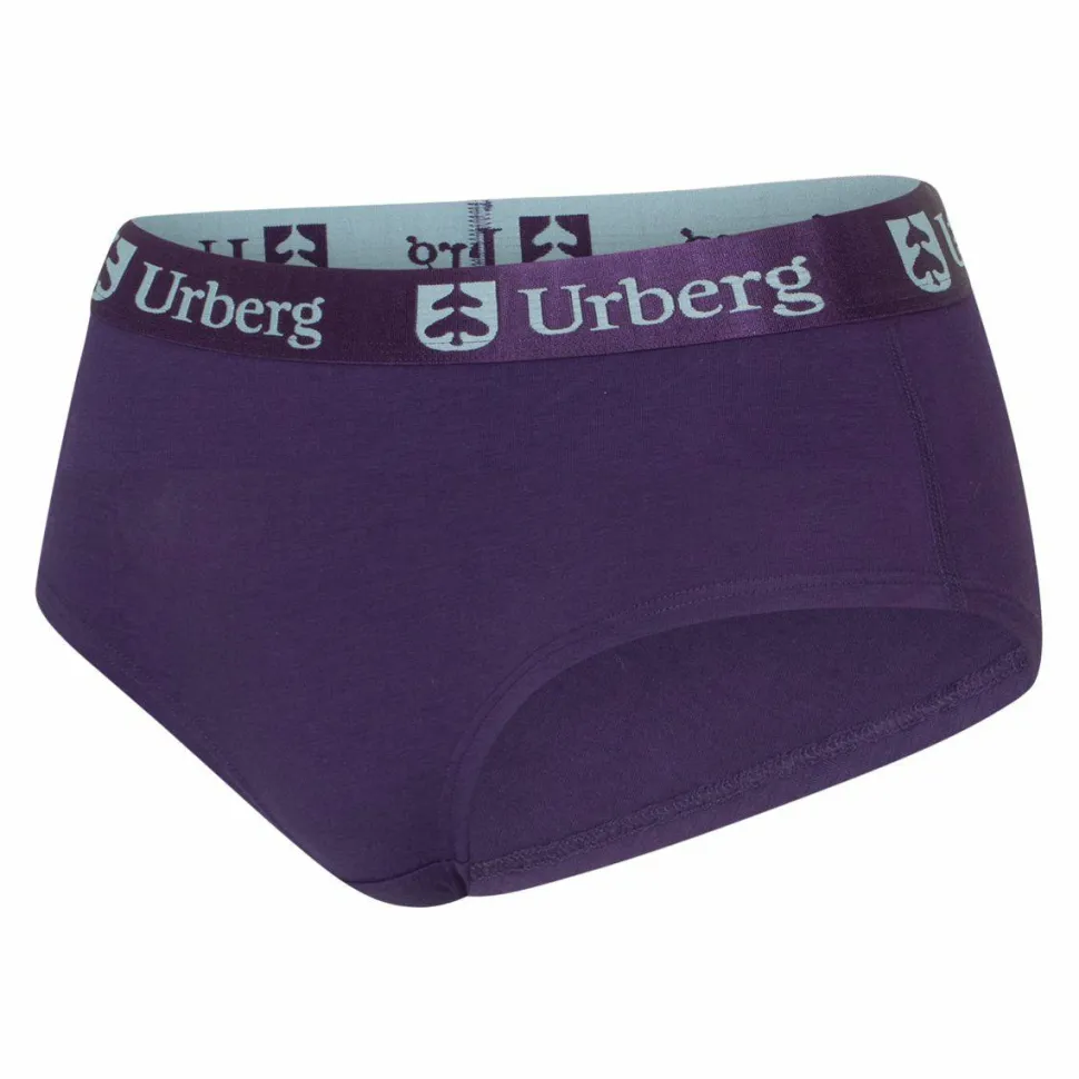 Urberg Women's Bamboo Hipsters 3-Pack Black Beauty+bright White+grape