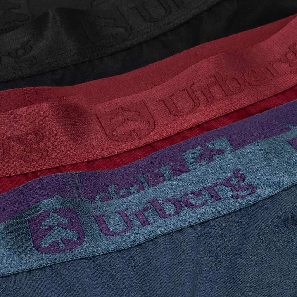 Urberg Women's Isane 3-pack Bamboo Boxers Cabarnet/Midnight Navy/Black Beauty Cabarnet+Midnight Navy+Black Beauty Clearance