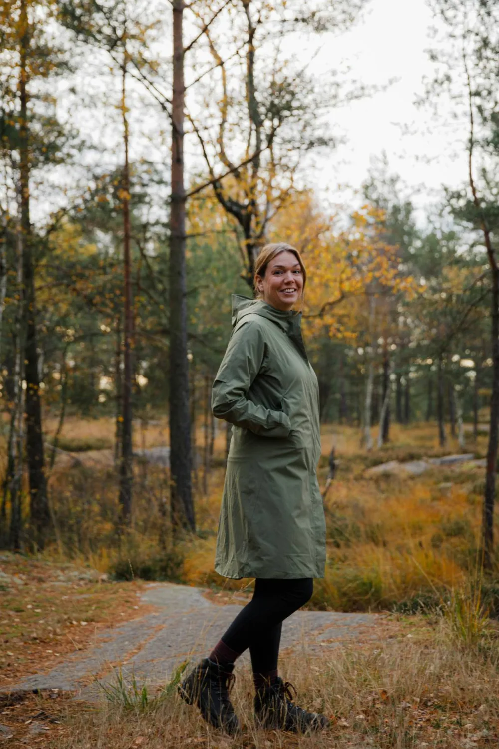 New Women's 2L Rain Coat Regnkläder Dam