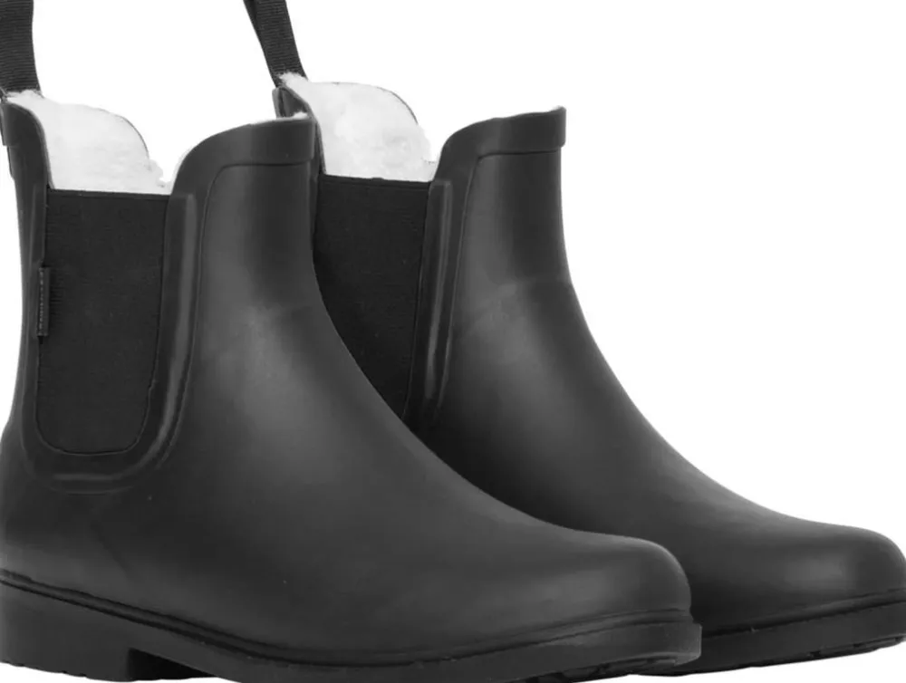 Urberg Womens Malme Rubber Fleece Boots Black Beauty Outlet
