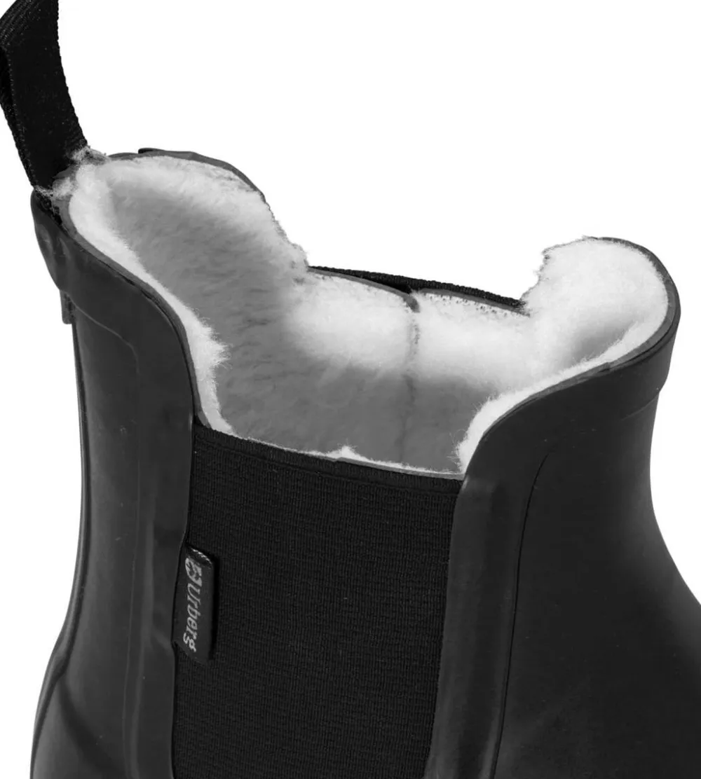 Urberg Womens Malme Rubber Fleece Boots Black Beauty Outlet