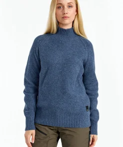 Urberg Women's Moss Knit Sweater Blue Melange Outlet