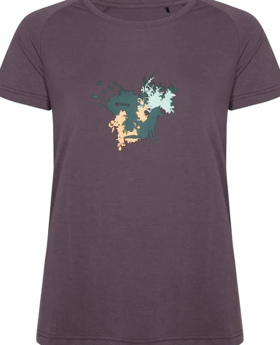 Urberg Women's Printed Tree Tee Huckleberry
