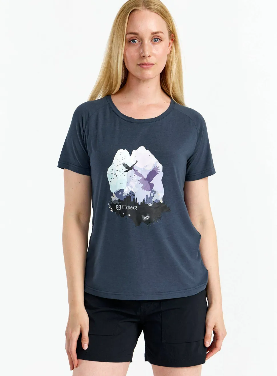 Urberg Women's Printed Tree Tee Huckleberry
