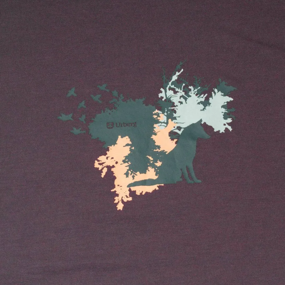 Urberg Women's Printed Tree Tee Huckleberry