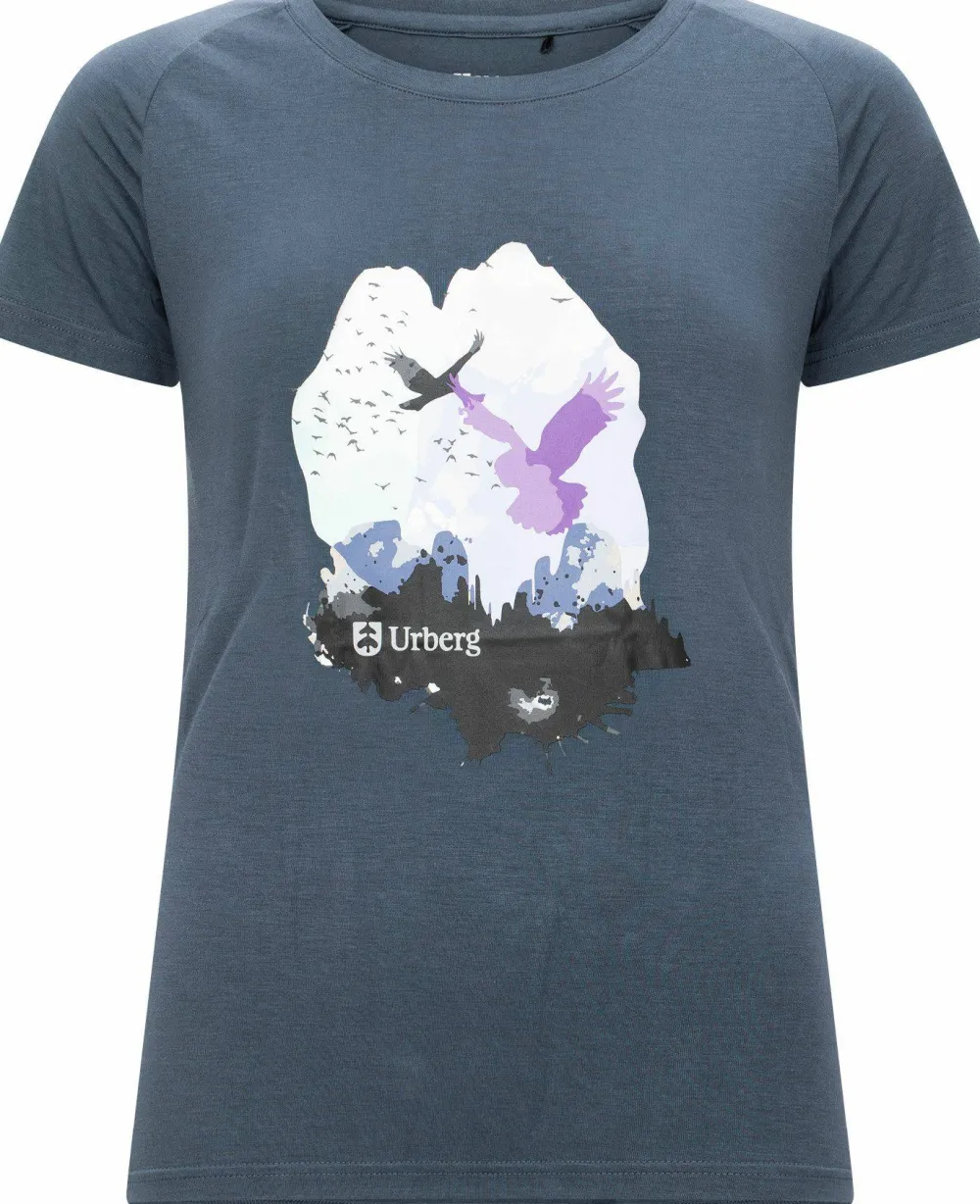 Urberg Women's Printed Tree Tee Midnight Navy New