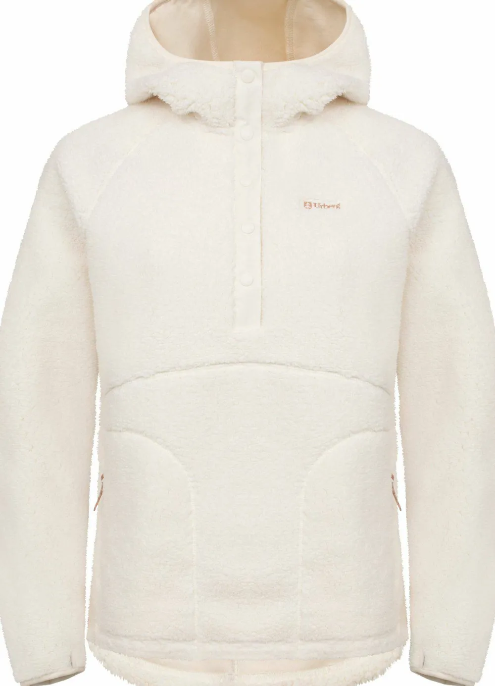 Urberg Women's Soft Pile Fleece Hoodie Cloud Dancer Hot