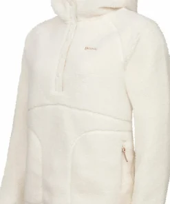 Urberg Women's Soft Pile Fleece Hoodie Cloud Dancer Hot