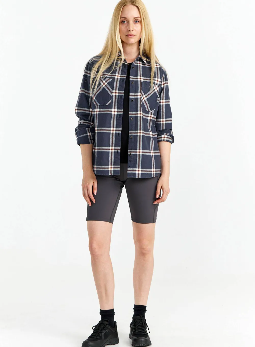 New Women's Two Pocket Flanell Shirt Damtröjor & Skjortor