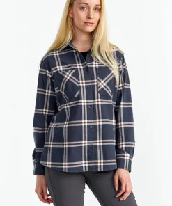 New Women's Two Pocket Flanell Shirt Damtröjor & Skjortor