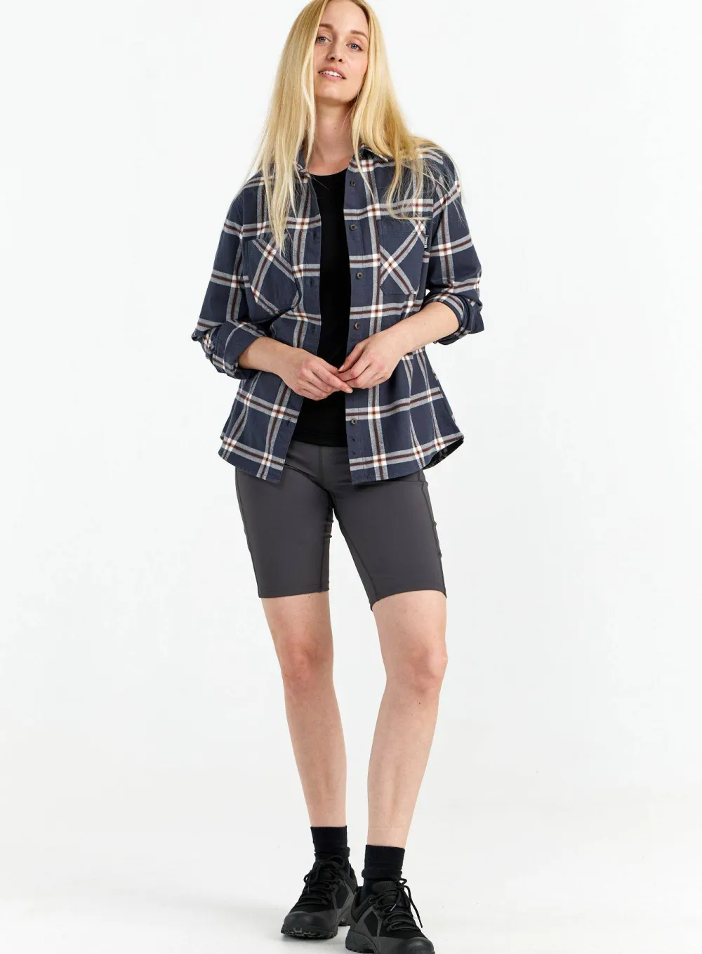 New Women's Two Pocket Flanell Shirt Damtröjor & Skjortor