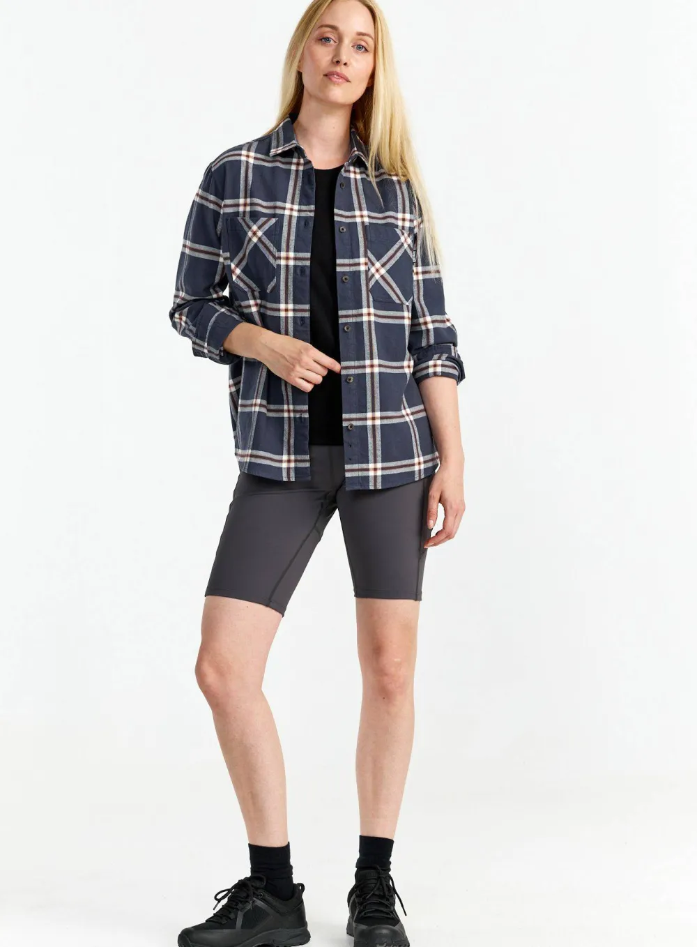 New Women's Two Pocket Flanell Shirt Damtröjor & Skjortor
