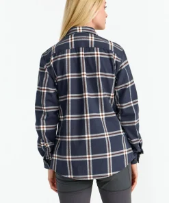 New Women's Two Pocket Flanell Shirt Damtröjor & Skjortor
