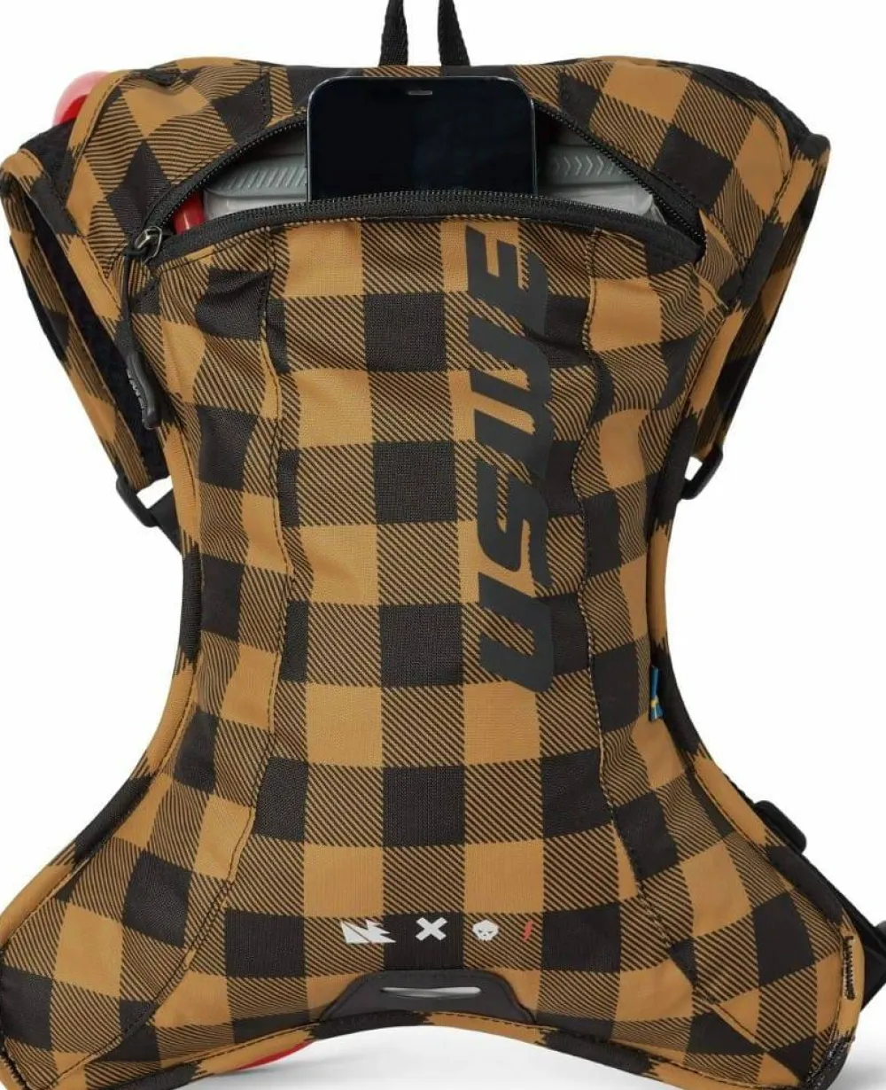 USWE Outlander 2L Hydration Pack Flannel Bronze/Black New