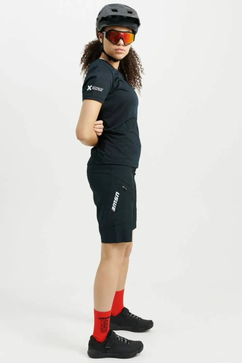 USWE Women's Hybrid MTB Bib Shorts Black Online