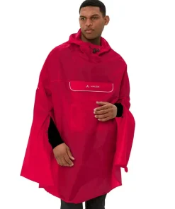 VAUDE Unisex Valdipino Rain Poncho Red Uni New
