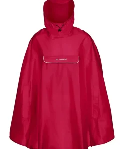VAUDE Unisex Valdipino Rain Poncho Red Uni New