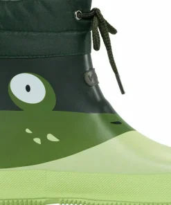Viking Footwear Kids' Alv Barefoot Paw Print Light Green/Green Best