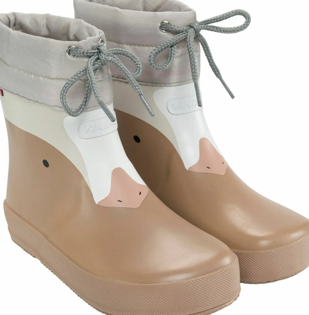 Viking Footwear Kids' Alv Barefoot Paw Print Beige Discount