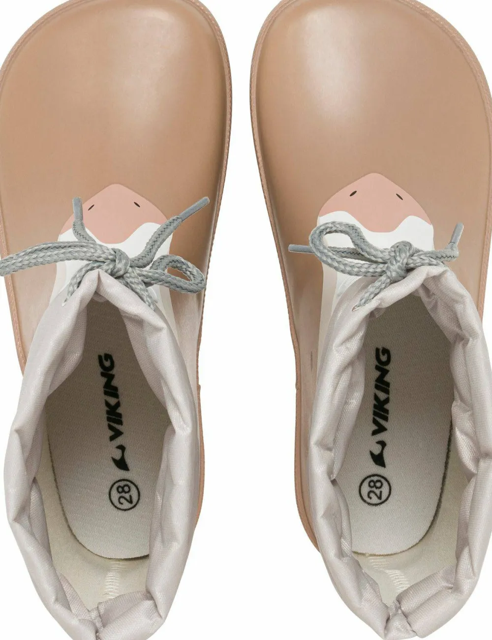 Viking Footwear Kids' Alv Barefoot Paw Print Beige Discount