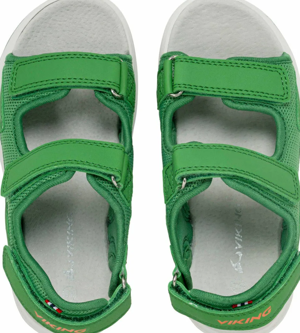 Viking Footwear Kid's Anchor Sandal 3v Green