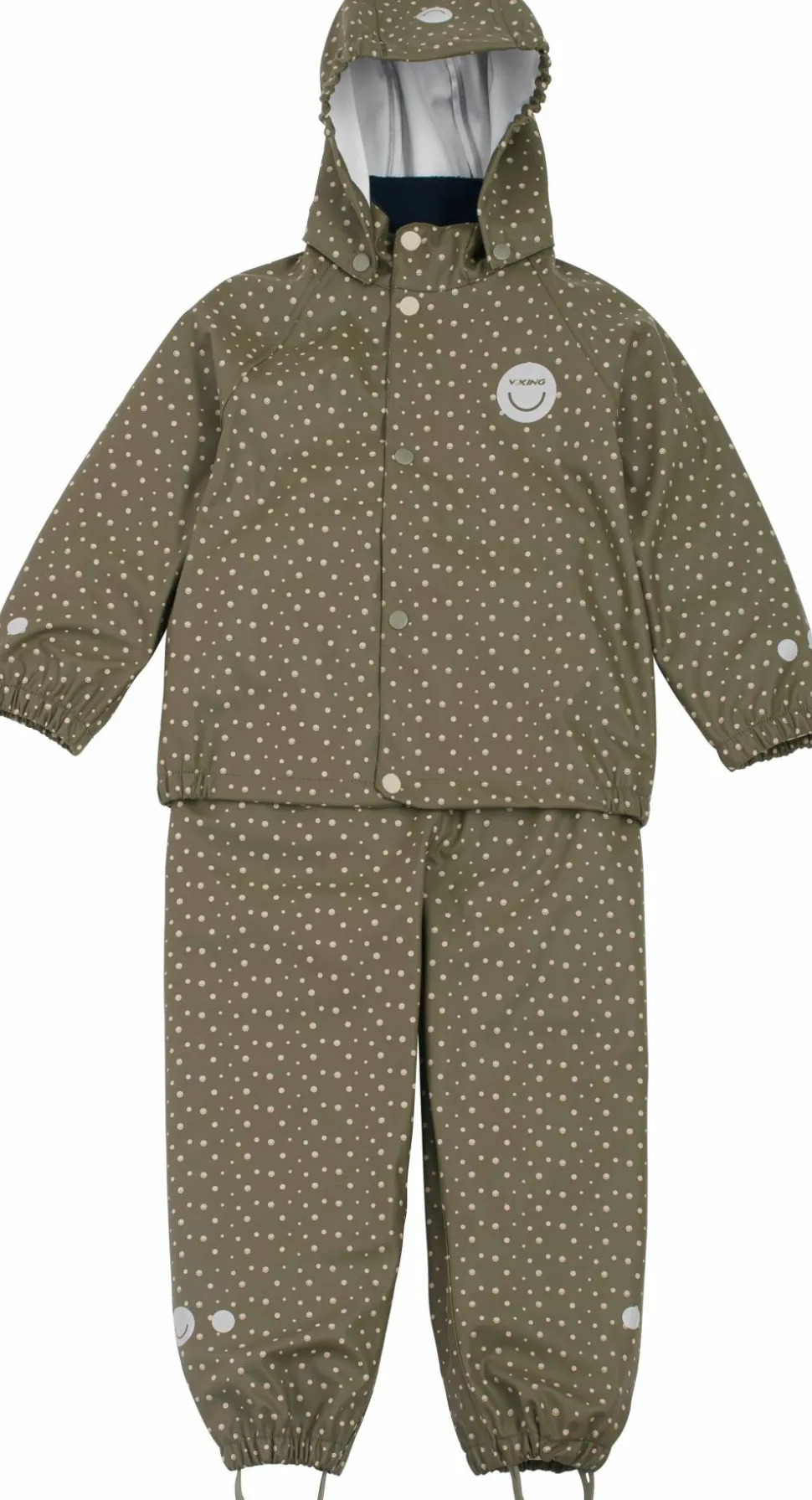 Viking Footwear Kids' Jolly Print Rainset Olive