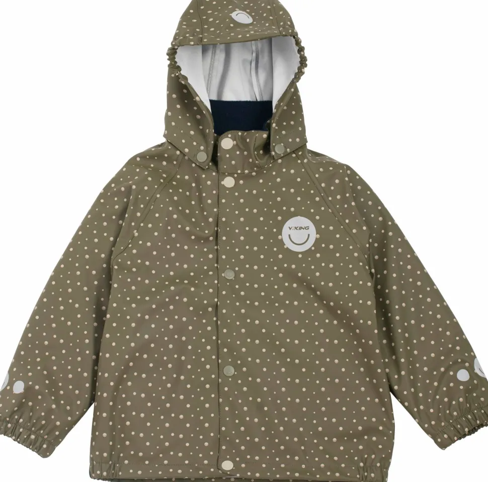 Viking Footwear Kids' Jolly Print Rainset Olive
