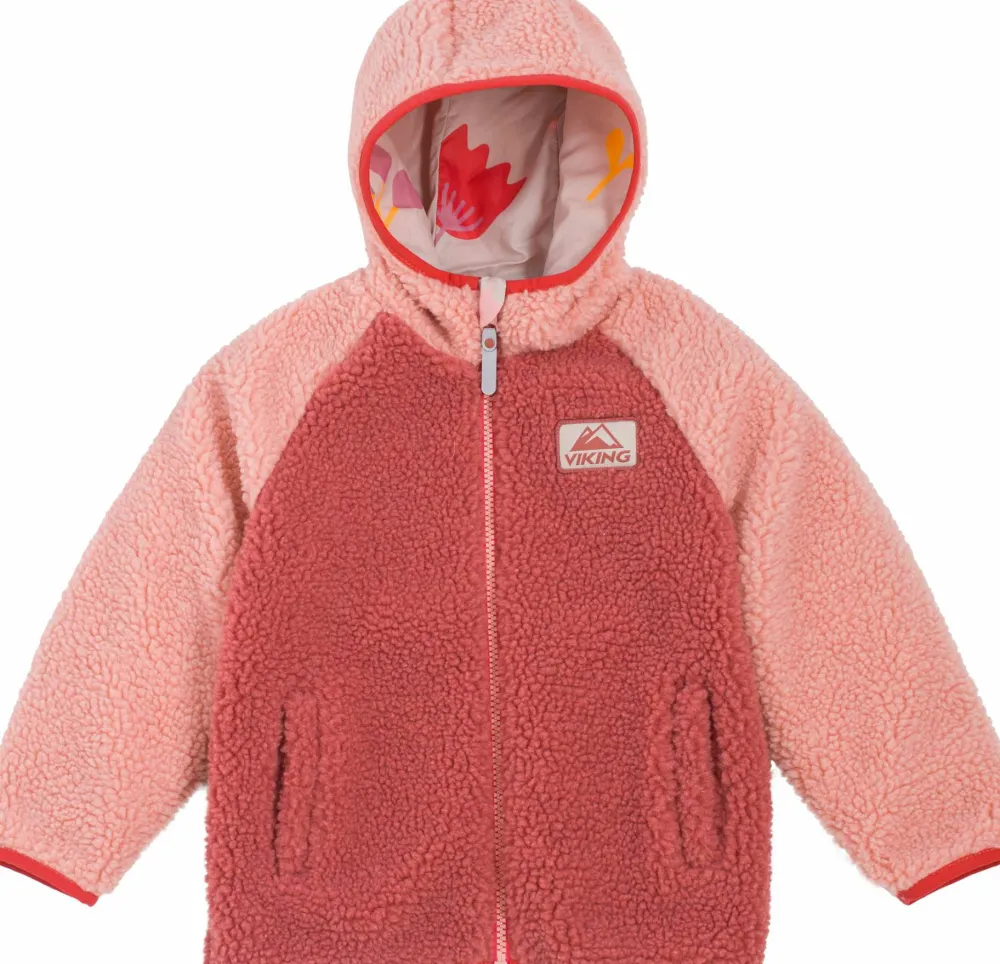 Viking Footwear Kids' Play Reversible Pile Jacket Light Pink Online