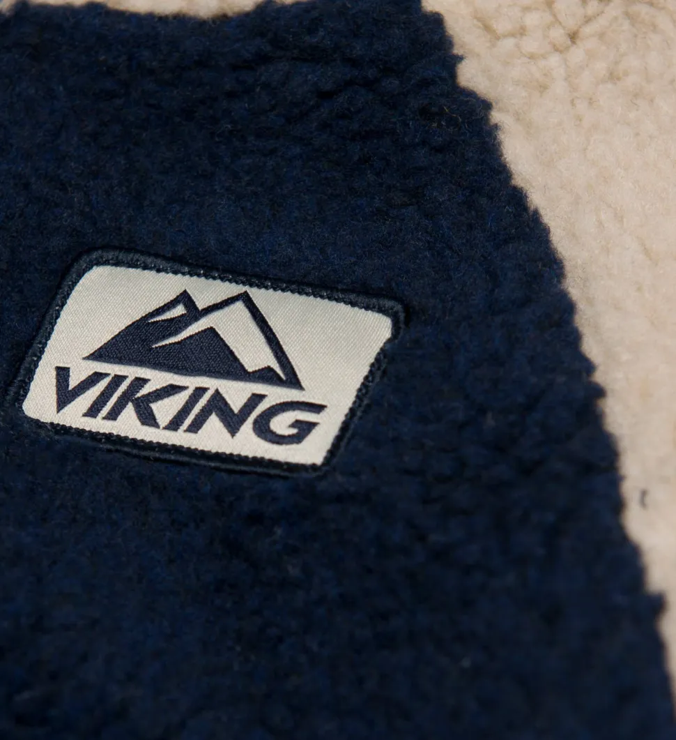 Viking Footwear Kids' Play Reversible Pile Jacket Navy