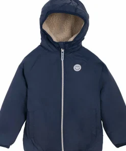 Viking Footwear Kids' Play Reversible Pile Jacket Navy