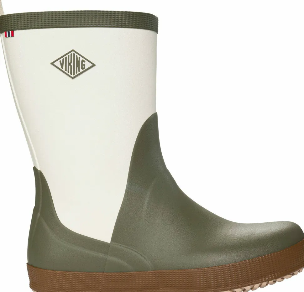 Viking Footwear Seilas Heritage Rubber Boot Olive/brown